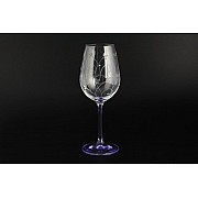 Набор бокалов для вина Bohemia Crystal Фиолетовая ножка E-V 350 мл