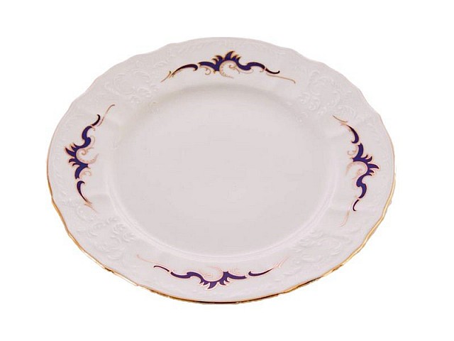 Набор тарелок 17 см Бернадотт Синие вензеля 6 шт