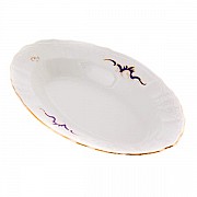 Блюдо овальное 24 см Бернадотт Синие вензеля