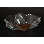 Фруктовница 35 см ANGLE желтая Crystalite Bohemia