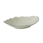 Блюдо для хлеба 34 см Бернадотт Платиновый узор BE-IVORY