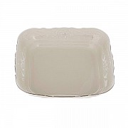 Салатник квадратный 16 см Бернадотт Платиновый узор BE-IVORY