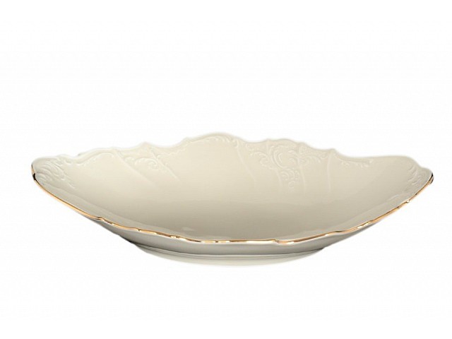 Блюдо для хлеба 34 см Бернадотт Белый узор BE-IVORY