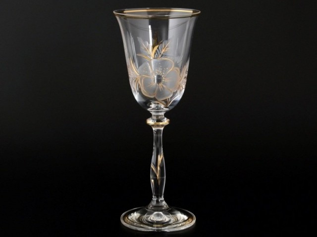 Набор бокалов для вина 185 мл Анжела E-V Bohemia Crystal 6 шт