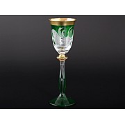 Набор рюмок для водки E-V Bohemia Crystal зеленый 60 мл