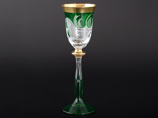 Набор рюмок для водки E-V Bohemia Crystal зеленый 60 мл Набор рюмок для водки E-V Bohemia Crystal зеленый 60 мл
