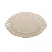 Блюдо овальное 34 см Бернадотт Недекорированный BE-IVORY