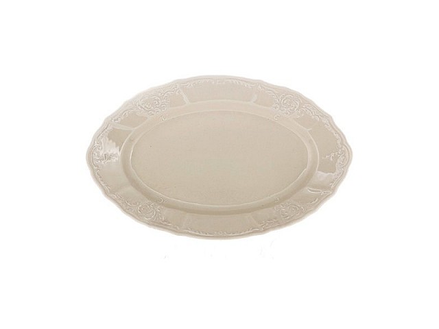Блюдо овальное 34 см Бернадотт Недекорированный BE-IVORY