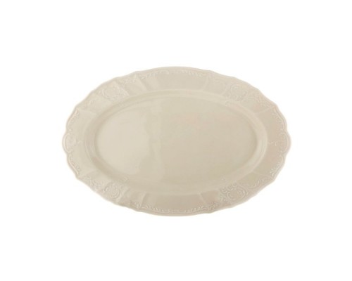Блюдо овальное 36 см Бернадотт Недекорированный BE-IVORY