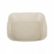Салатник квадратный 25 см Бернадотт Недекорированный BE-IVORY