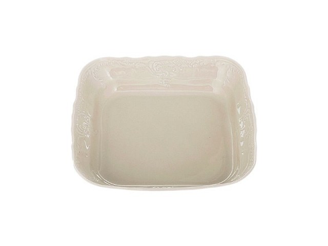 Салатник квадратный 25 см Бернадотт Недекорированный BE-IVORY