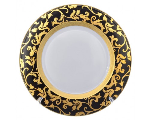 Набор тарелок Falkenporzellan ConstanzaTosca Black Gold 27 см