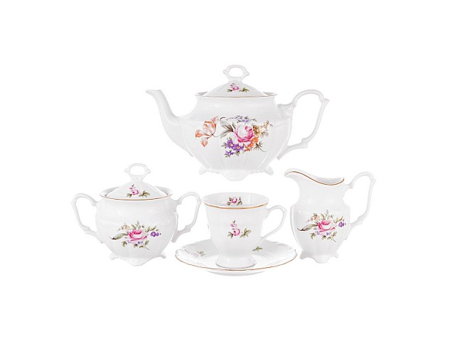 Чайный набор Repast Мейсенский букет на 6 персон 15 предметов