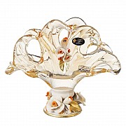 Салфетница White Cristal 20 см желтая