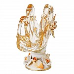Салфетница White Cristal 20 см желтая