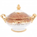 Столовый сервиз Queen's Crown Aristokrat Лист красный на 6 персон 27 предметов