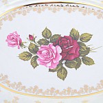 Блюдо овальное на ноге Queen's Crown Aristokrat Роза 36 см