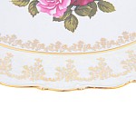 Блюдо овальное на ноге Queen's Crown Aristokrat Роза 36 см