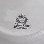 Блюдо овальное на ноге Queen's Crown Aristokrat Роза 36 см