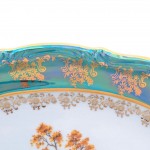 Блюдо овальное Repast Охота зеленая Мария-тереза R-L 28 см