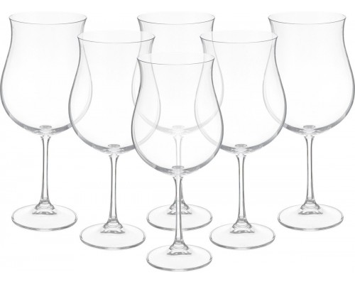 Набор бокалов для вина 640 мл Ellen Crystalite Bohemia 6 шт