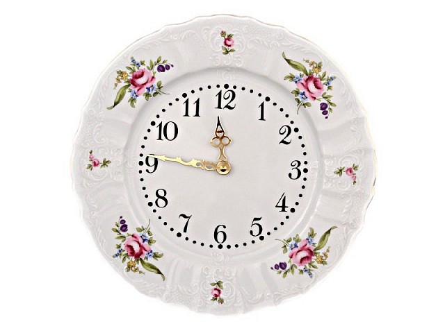 Часы круглые 27 см Бернадотт Полевой цветок