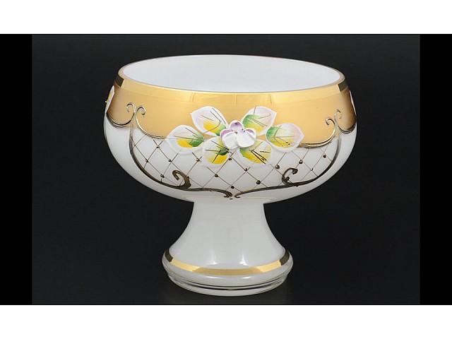 Конфетница 12 см Лепка белая S-A