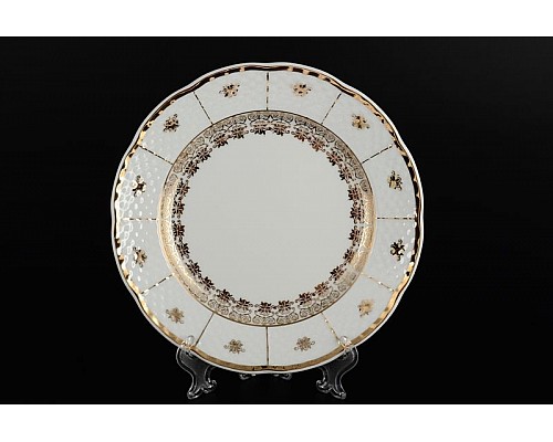 Набор тарелок 17 см Менуэт Золотой орнамент Thun 6 шт