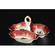 Менажница 19 см Магнолия Охота Красная MZ