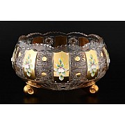 Фруктовница G-P золото Glasspo 31 см