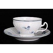 Набор чайных пар Синий цветок Bernadotte 220 мл (6 пар)