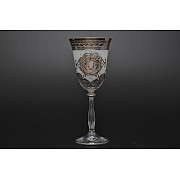 Набор бокалов для вина Версачи Глава Анжела B-G фон платина Bohemia