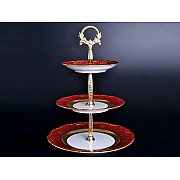 Этажерка (Горка) 3 яруса Мария Луиза Лилия Красная Carlsbad