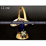 Корзина 16 см Bohemia Лепка Синяя E-V