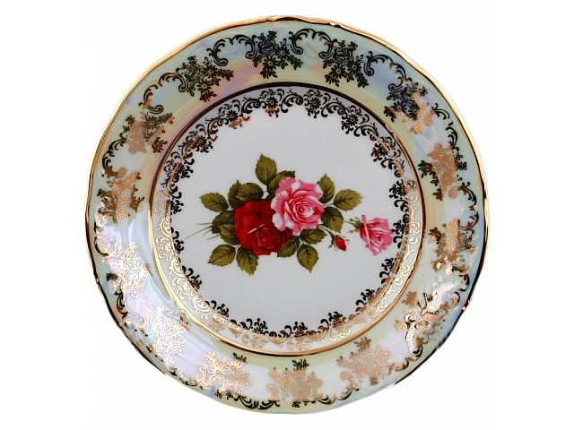 Набор тарелок 19 см Офелия Роза перламутр MZ 6 шт