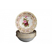 Набор салатников 16 см Офелия Роза перламутр MZ 6 шт