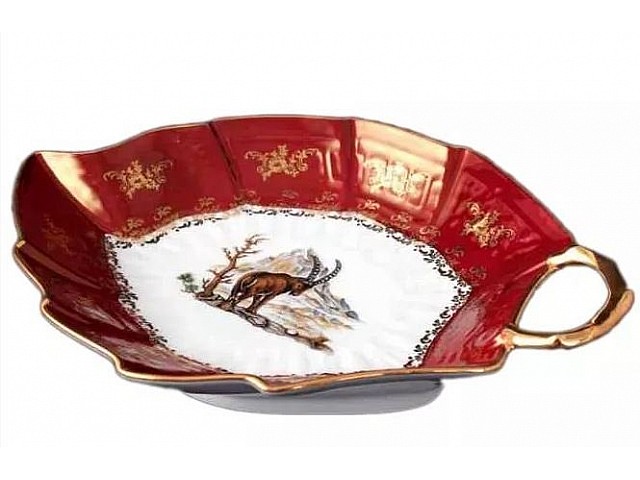 Салатник Лепесток большой Магнолия Охота Красная MZ