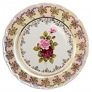 Набор тарелок 25 см Офелия Роза перламутр MZ 6 шт