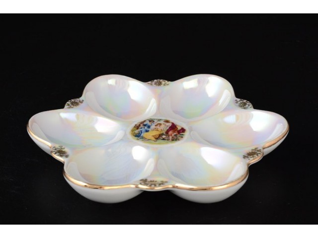 Тарелка для яиц 15 см Мадонна перламутр Корона Queens Crown