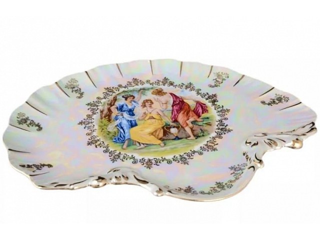 Блюдо ракушка 28 см Мадонна перламутр Корона Queens Crown