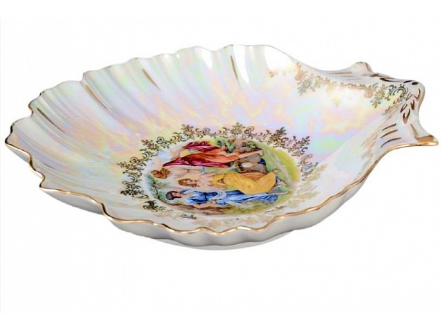 Салатник ракушка 24 см Мадонна перламутр Корона Queens Crown