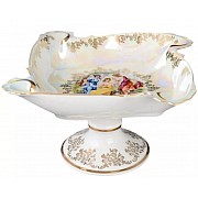 Салатник на ножке Мадонна перламутр Queens Crown 24 см