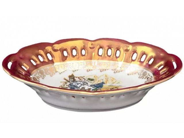 Конфетница Охота красная Корона Queens Crown 17 см