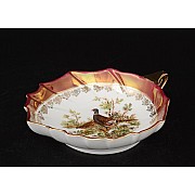 Салатник Лепесток 22 см Охота красная Корона Queens Crown