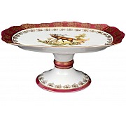 Блюдо овальное 21см Охота красная Корона Queens Crown