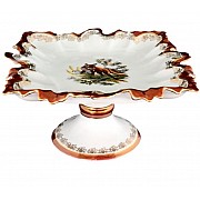 Блюдо фарфоровое Охота красная Queens Crown 32 см