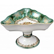 Салатник треугольный 19 см Корона Queens Crown Охота зеленая