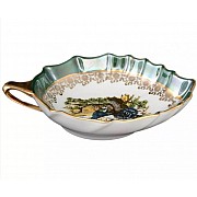 Салатник Лепесток 16 см Охота зеленая Корона Queens Crown