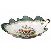 Салатник Лепесток 21 см Охота зеленая Корона Queens Crown