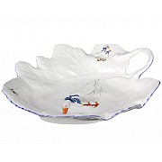 Салатник виноградный лист 21 см Гуси Корона Queens Crown